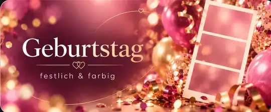 Stilvorschau Geburtstag – festlich und farbig
